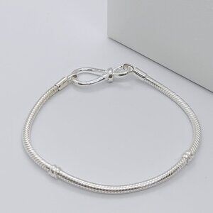 Pandora Moments Infinity Knot Snake Chain Bracelet S925 Sterling Silver 7.9 inch
